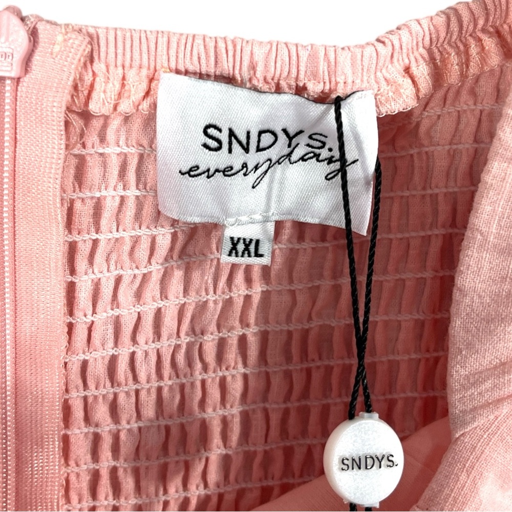 NWT SNDYS Everyday Tuscany Dress in Baby Pink Size XXL Mini Length - Picture 12 of 15